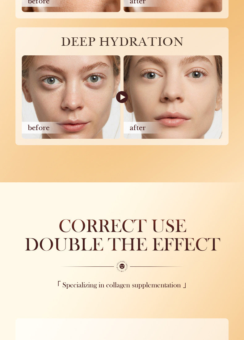 24k Gold Collagen Mask60gSADOER Crystal Hydrating Moisturizing Mask Cross-Border Wholesale