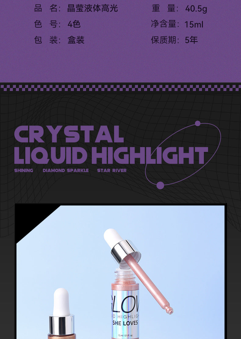 SHELOVES Highlight Liquid Contour Shadow Nose Shadow Diamond Brightening Liquid Face Body Highlight