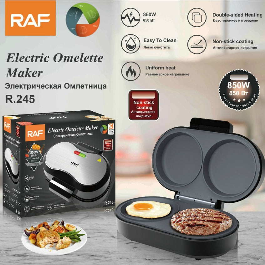 RAF Light Food Hamburger Breakfast Machine Home Use Grilled Steak Grilled Eggs Small Muffin Bread Maker R245