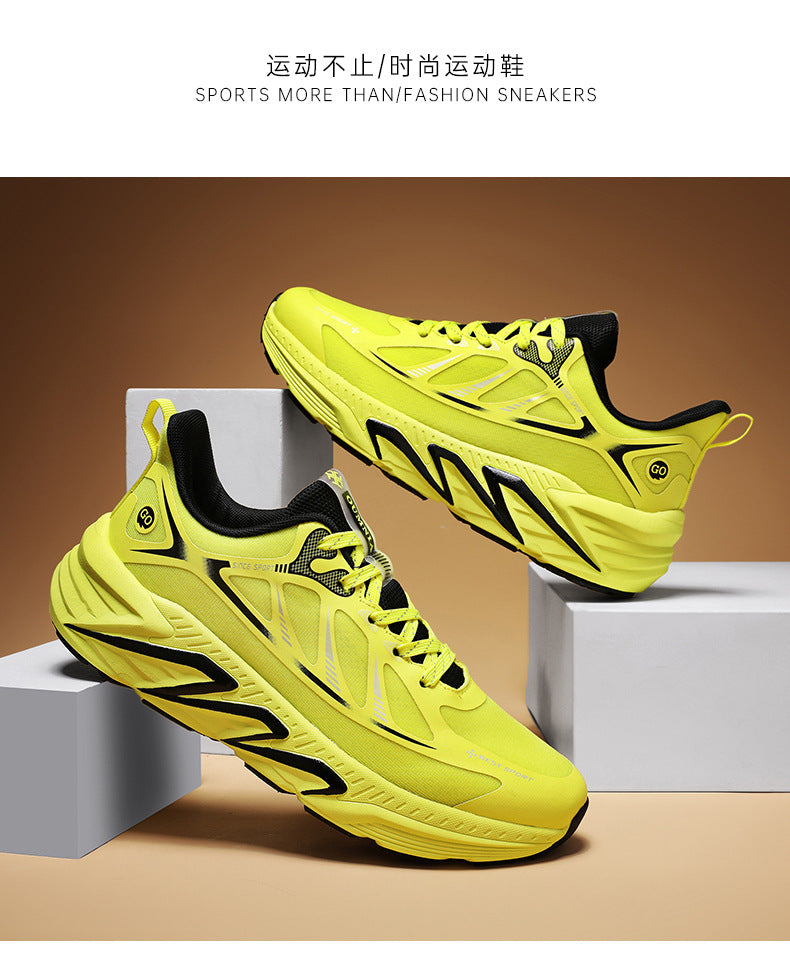 New Foreign Trade Running Shoes for Men and Women, Couple Style, Large Size, Versatile Marathon Outdoor Casual Cycling Jogging Sports Shoes