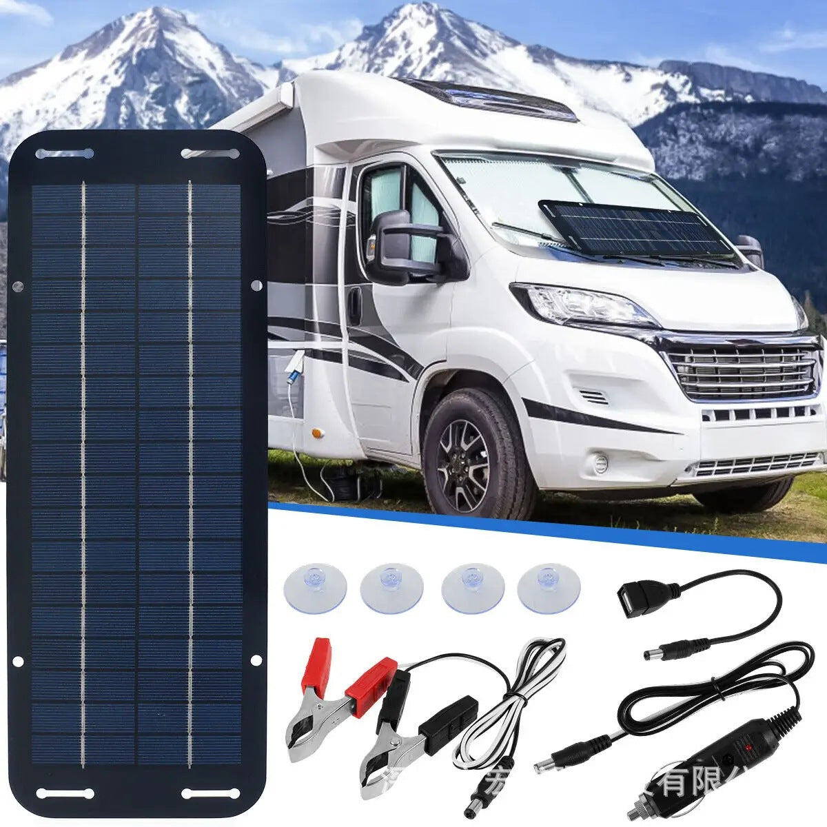 Specially designed for polycrystalline6W5V Solar panel outdoor charging type-c Multi-Port Emergency Charger Electricity New Energy