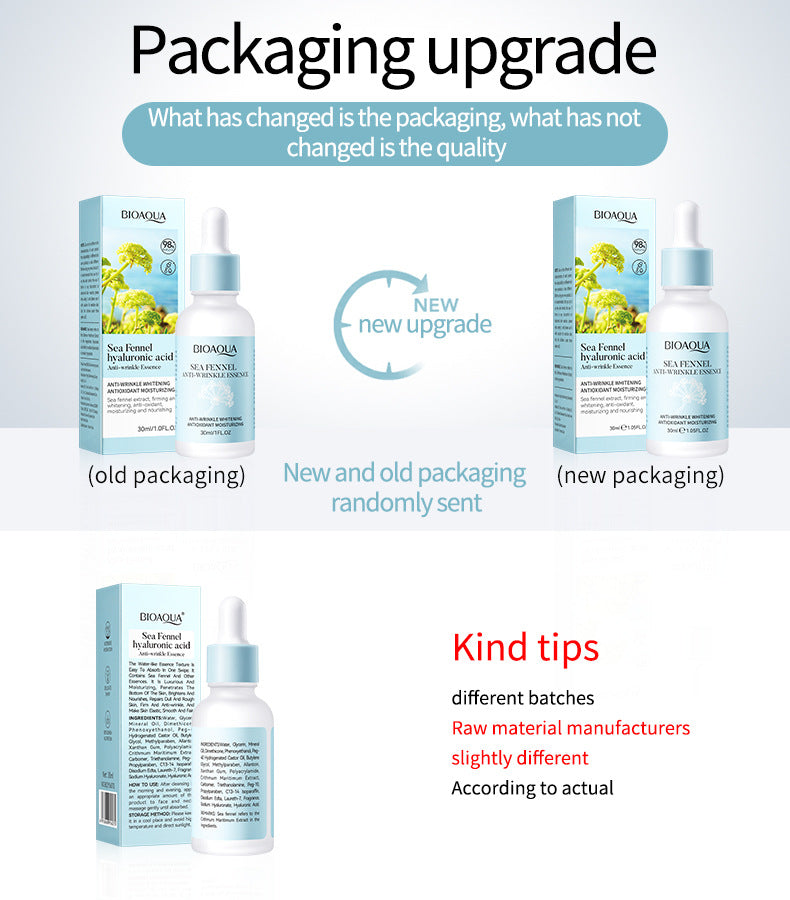 Sea Fennel Hyaluronic Acid Skin Care Set  BIOAOUA Moisturizing Five-Piece Set Cross-Border Wholesale