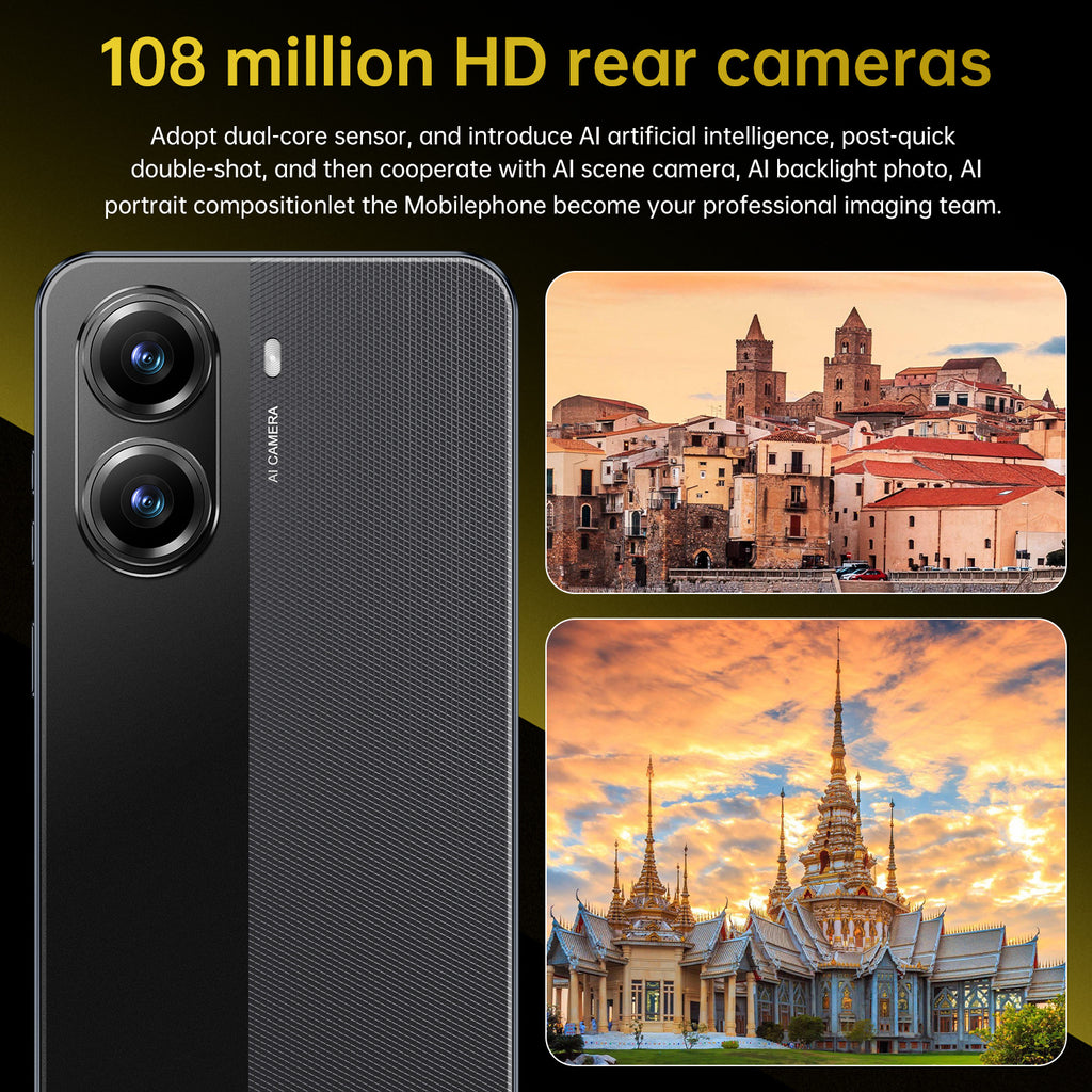 New AliExpress Hot-Selling Mobile Phones X7 Pro Android16+1T Intelligence5G Mobile Phone7.3HD Large Screen