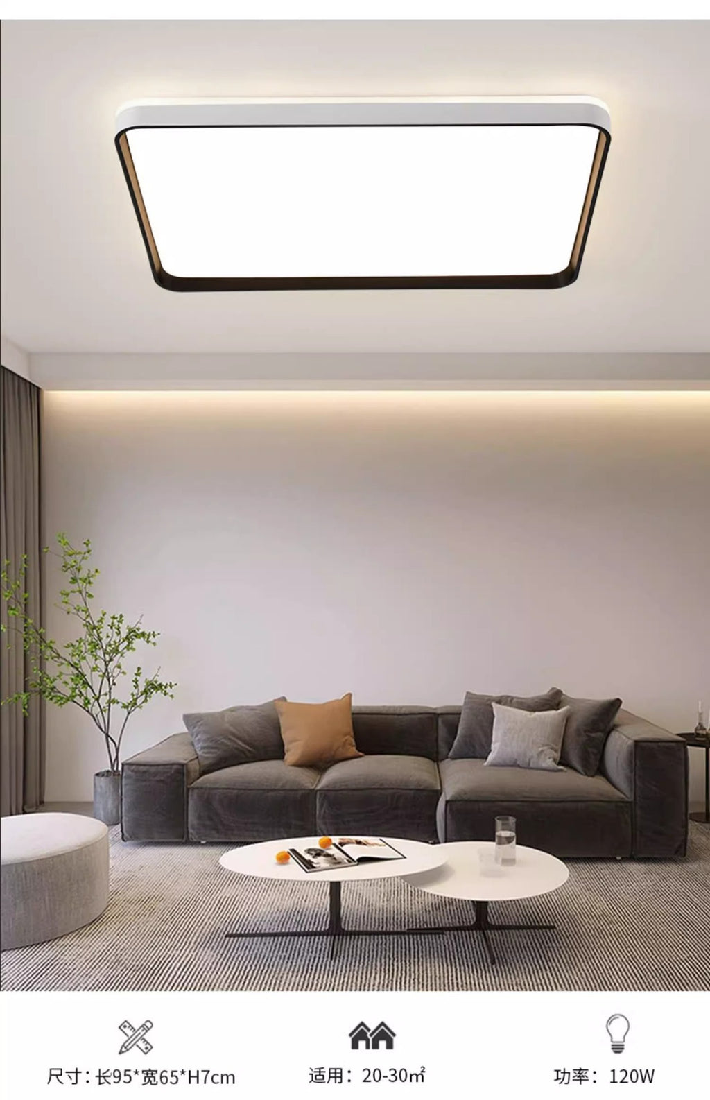 Full Spectrum Eye Protection Highlight led Ceiling Lamp Living Room Lamp Simple Modern Elegant Lighting Fixture Room Study Bedroom Lamp