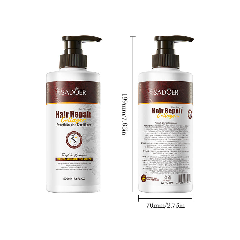 Collagen Smooth Conditioner SADOER Repair and Nourishing Hair Conditioner Cross-Border Wholesale