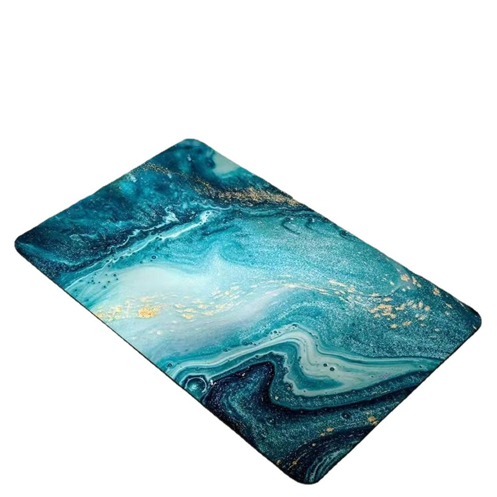 Geometric Abstract Entryway Non-Slip Mat Home Bathroom Doorway Water Absorption Soft Mat Easy to Clean Tech Cloth Entrance Mat