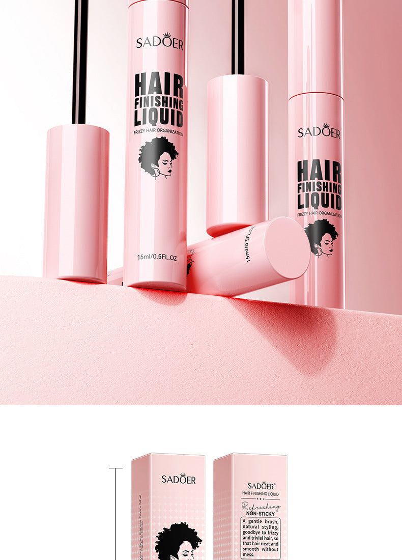 Fine Hair Finishing Spray15ml SADOER Styling Hair Messy Look Hair Wax Cross-Border Wholesale