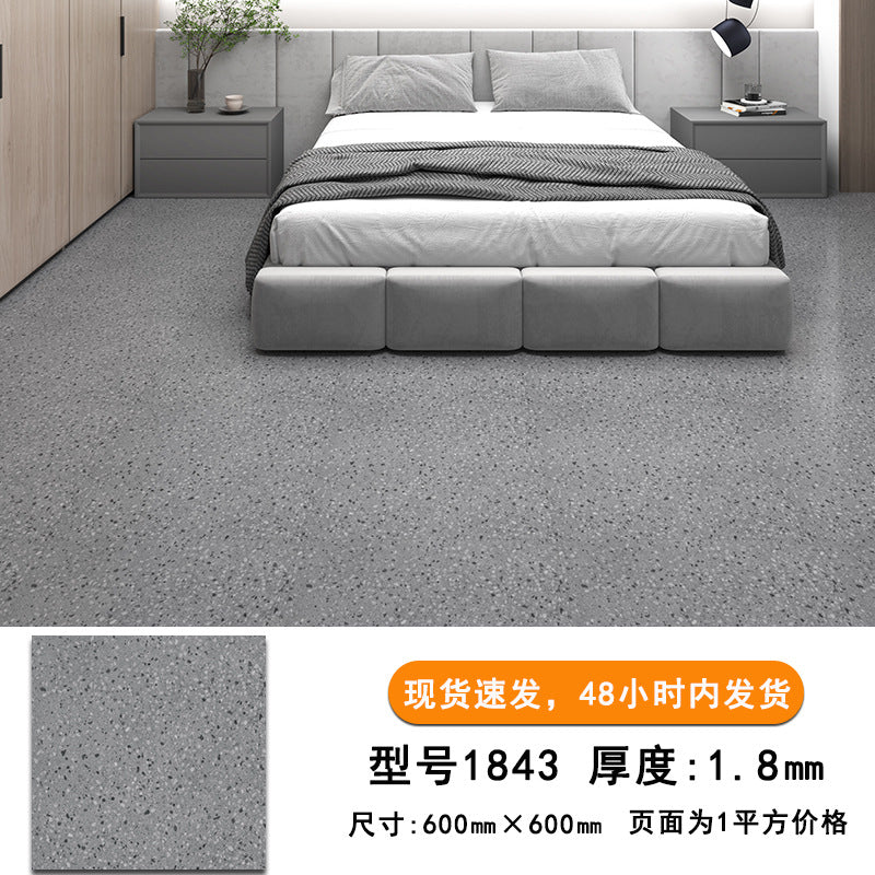 pvc Self-Adhesive Floor Stickers Imitation Tile Flooring Glue Commercial Wear-Resistant Thickened Waterproof Non-Slip Office Special Floor Vinyl