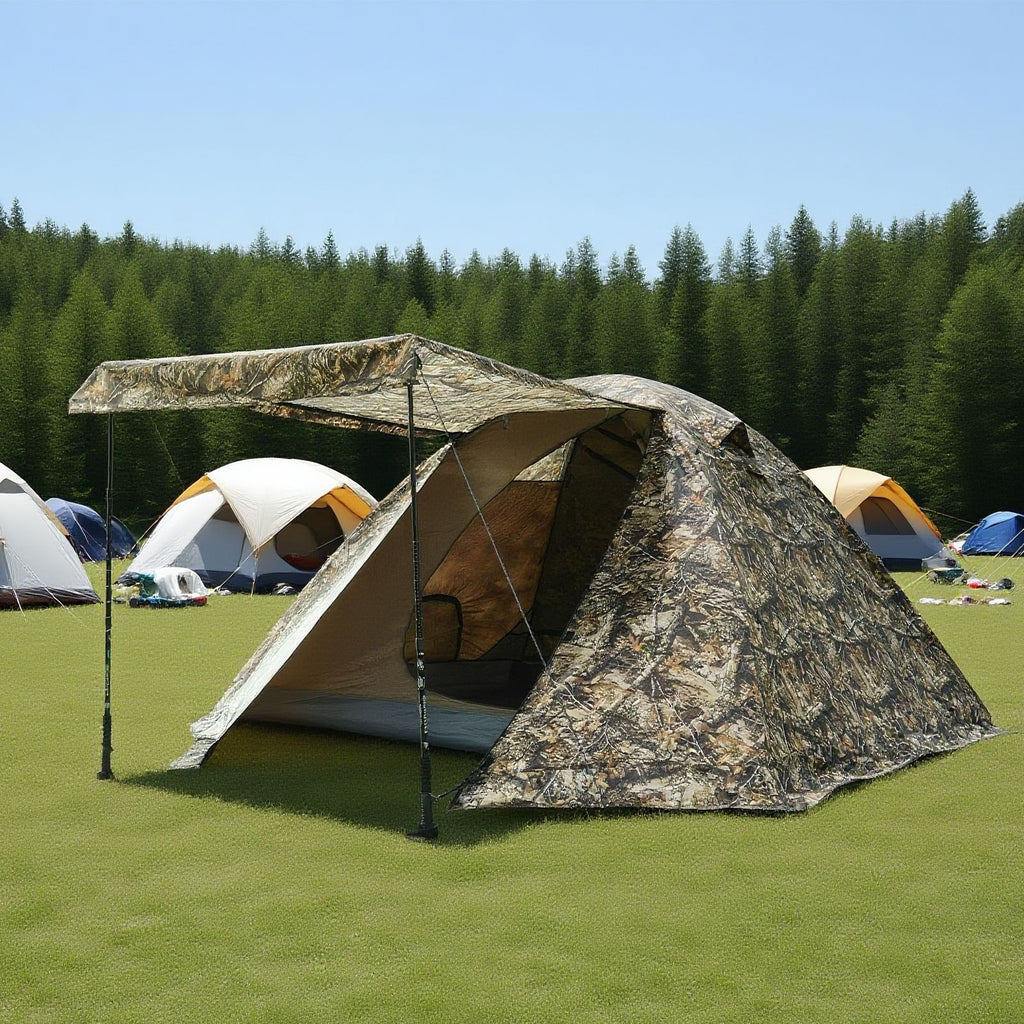 Jituo Camping Tent Canopy3-4Double-layer Winter and Summer Dual-use Tent Portable Four-season Tent Outdoor Rainproof