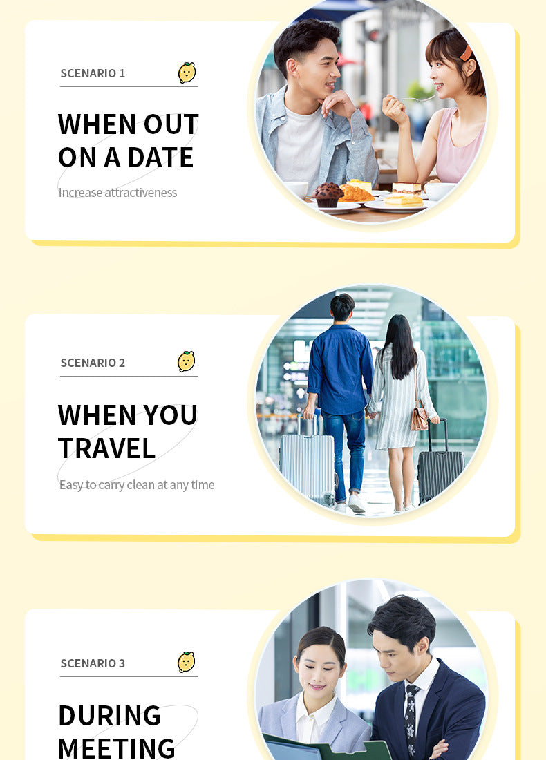 Full English Mouthwash Box Set SADOER Disposable Portable Oral Cleaning Care  Foreign Trade Wholesale