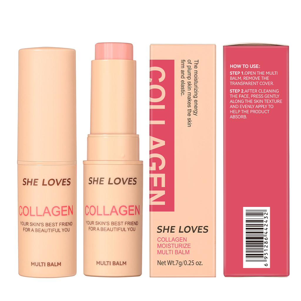 Exclusive Supply sheloves Collagen Essence Stick Moisturizing, Wrinkle-Reducing, Lifting, and Firming Facial Care Essence