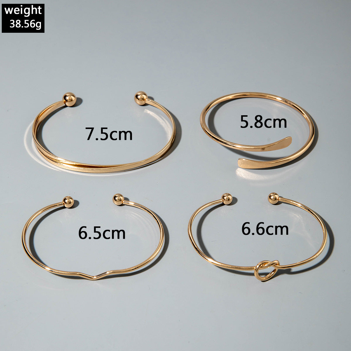 European and American Ornament Stackable Round Imitation Pearl Smooth Open Bracelet Fashion Jewelry Bracelet Wholesale