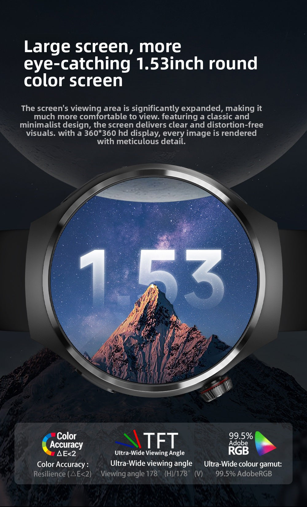 DK56Smart Watch1.52inch Bluetooth Call True Heart Rate Pedometer Sleep Monitoring Hidden Earphones Sports