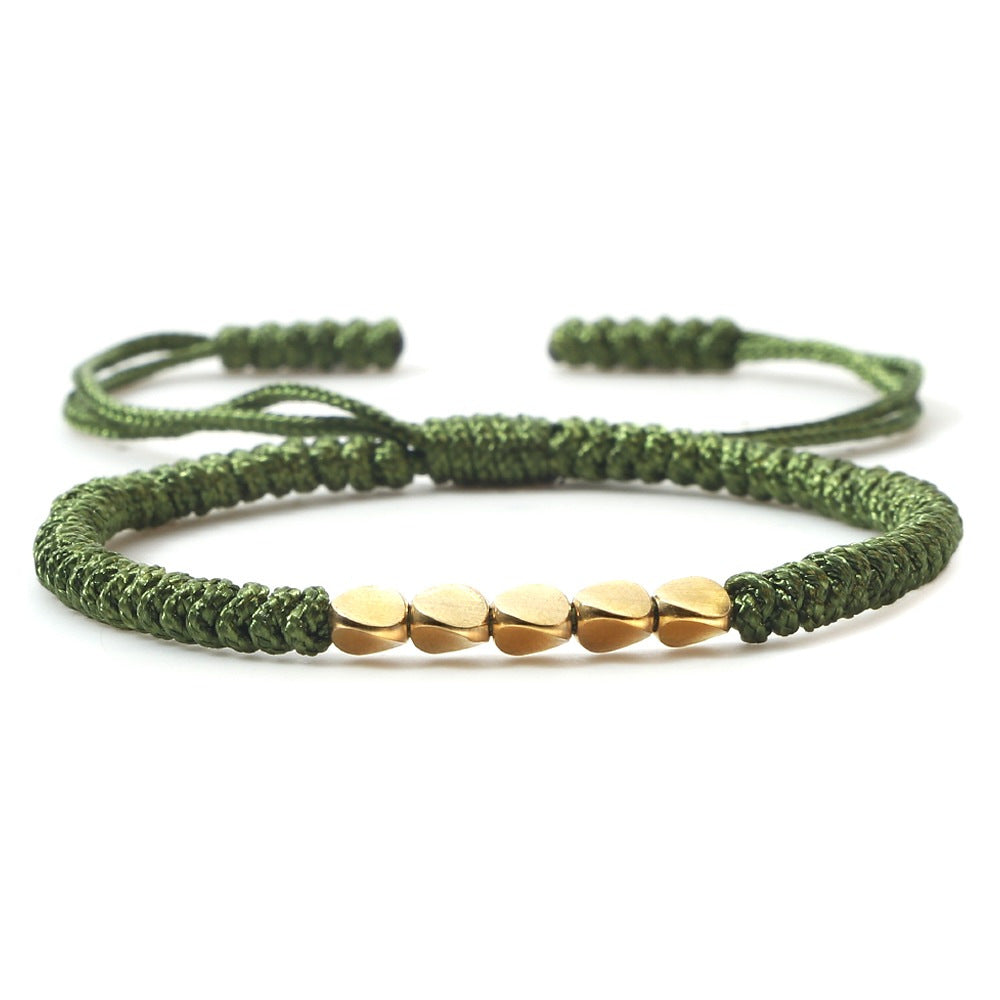 Blue Tiger Eye Stone Bracelet Single Circle Natural Stone Beaded Bracelet Volcanic Stone White Pine Chicken Wing Wood Long Bracelet