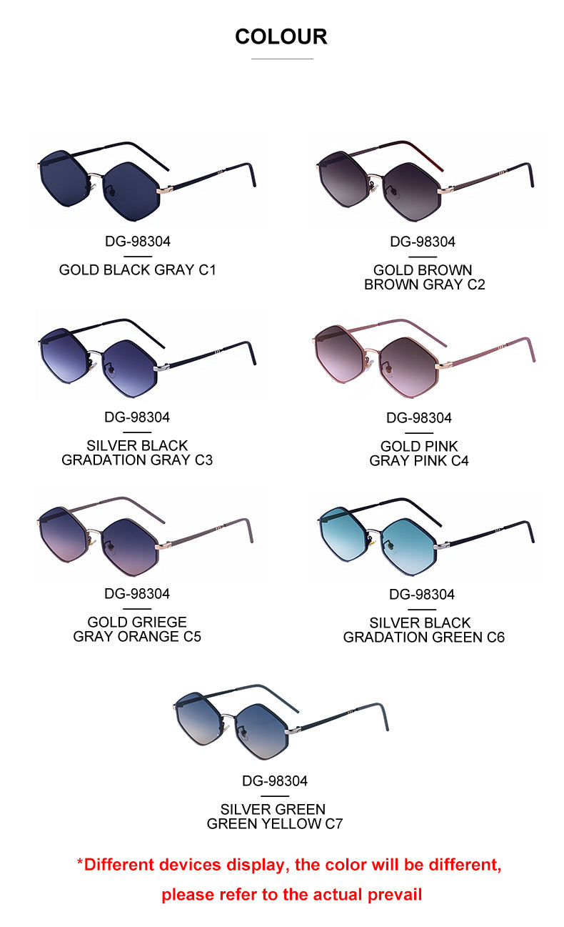 Polygonal Sunglasses for Women with a Sense of Sophistication2025New European and American fashion sunglasses driving UV protection glasses