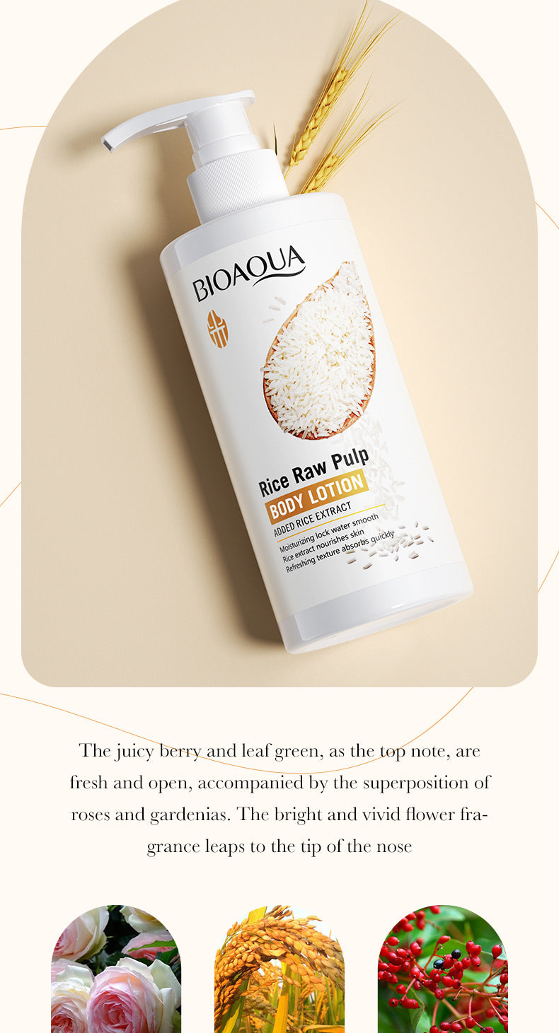 Full English Rice Skincare Set BIOAOUA Rice Puree Series Six-Piece Set Box  Wholesale