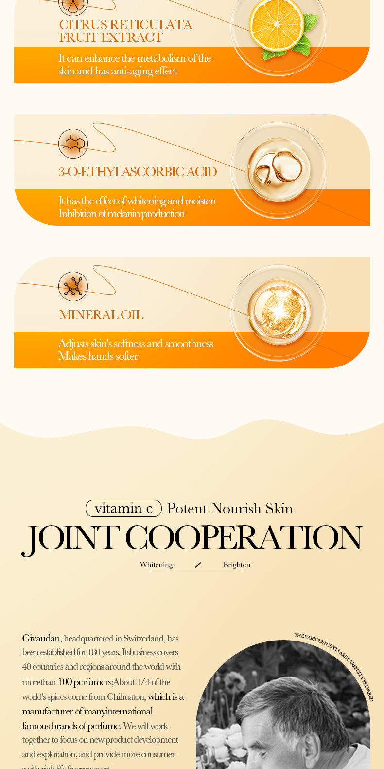 foreign trade BIOAOUA Vitamin C Whitening and Brightening Hand Cream Anti-Cracking Moisturizing Whitening Hand Cream Wholesale