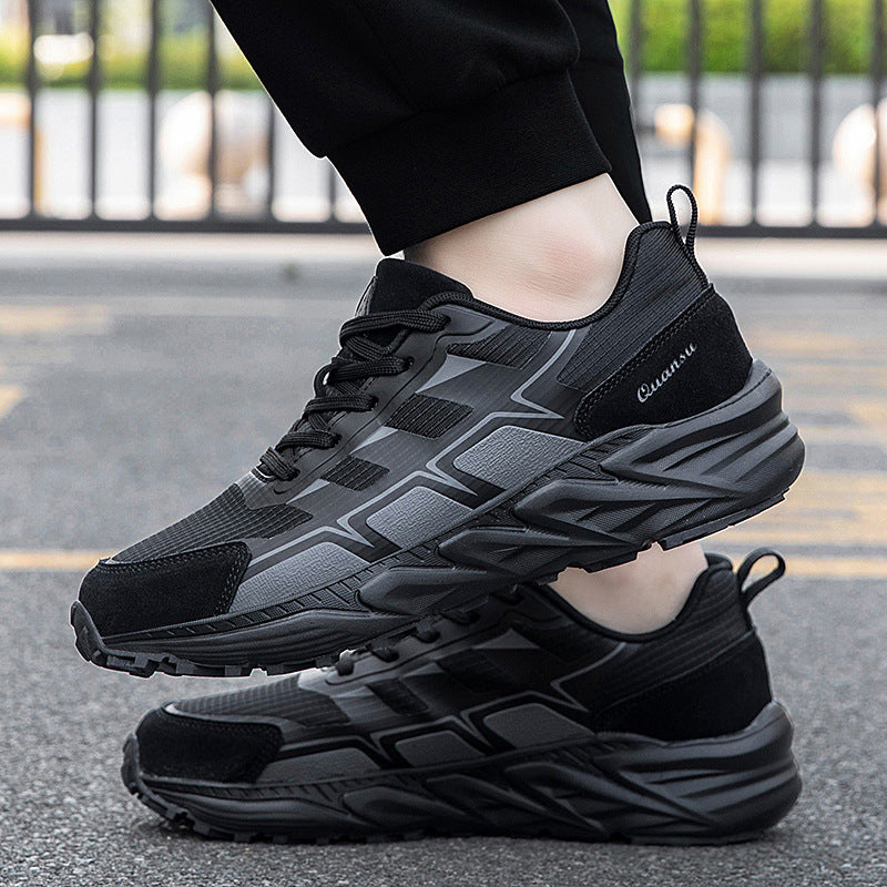 Breathable Casual Versatile Sneakers2024Autumn New Anti-Slip Running Shoes for Teenagers Lightweight Shock-Absorbing Trendy Shoes