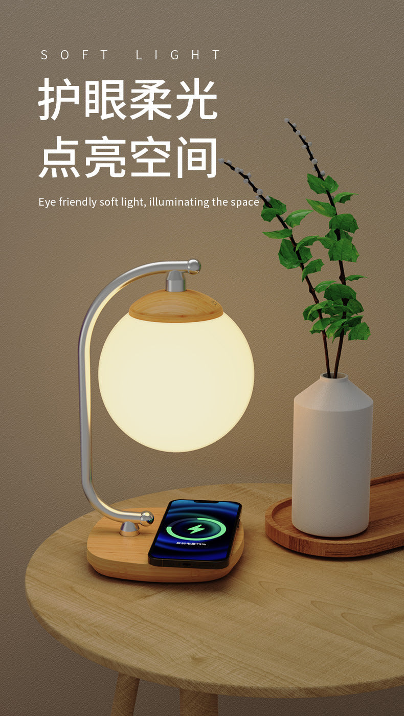 Moon15w Radio Outdoor Camping Atmosphere Lamp Bedroom Table Lamp Bedside High-end Eye Protection Night Light
