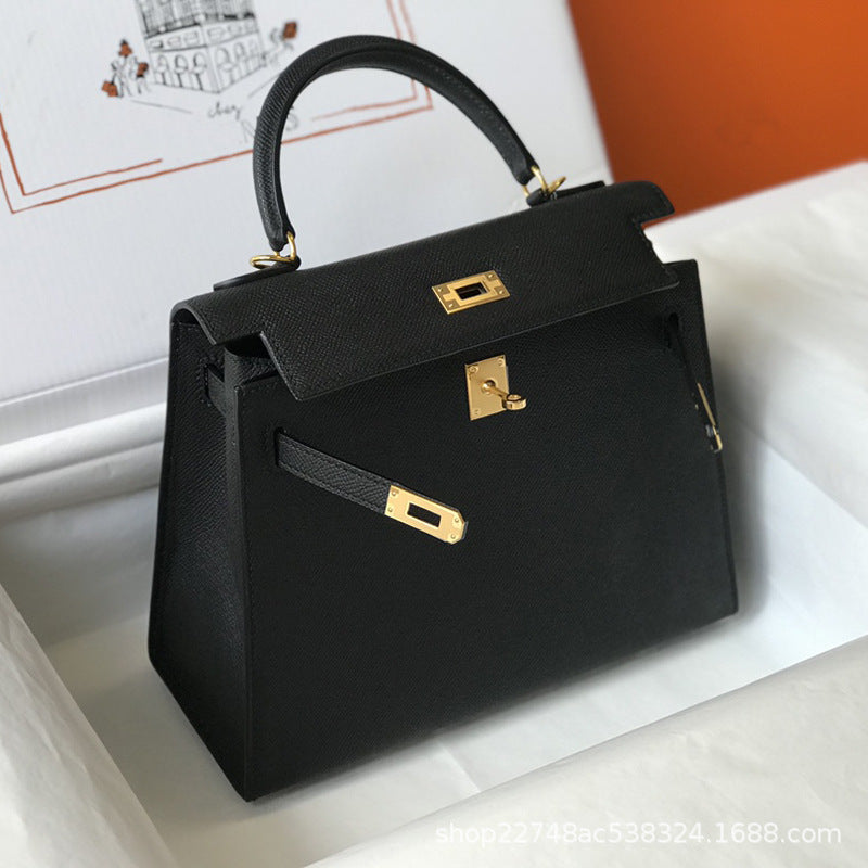 Hot Sale New Fashion Handbag for Women Platinum Kelly Bag Women's Shoulder Crossbody Bag Versatile Trendy Handbag