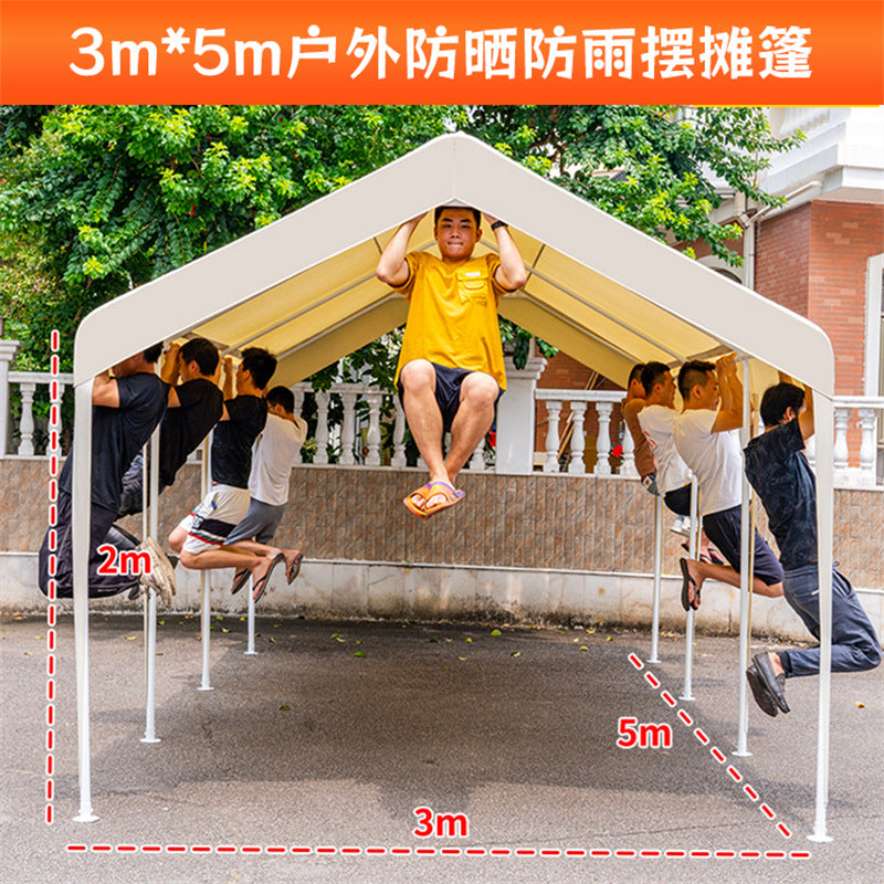 Customizable Advertising Internet Celebrity Tent for Night Market Stall Use, Four-Corner Rain Shelter, Sun Protection Car Tent, Outdoor Commercial Sunshade
