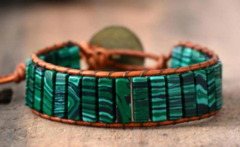 Tiger Eye Elastic Bracelet Adjustable Colorful Beaded Handmade Wrapped Bracelet Volcanic Double Row Woven Bracelet