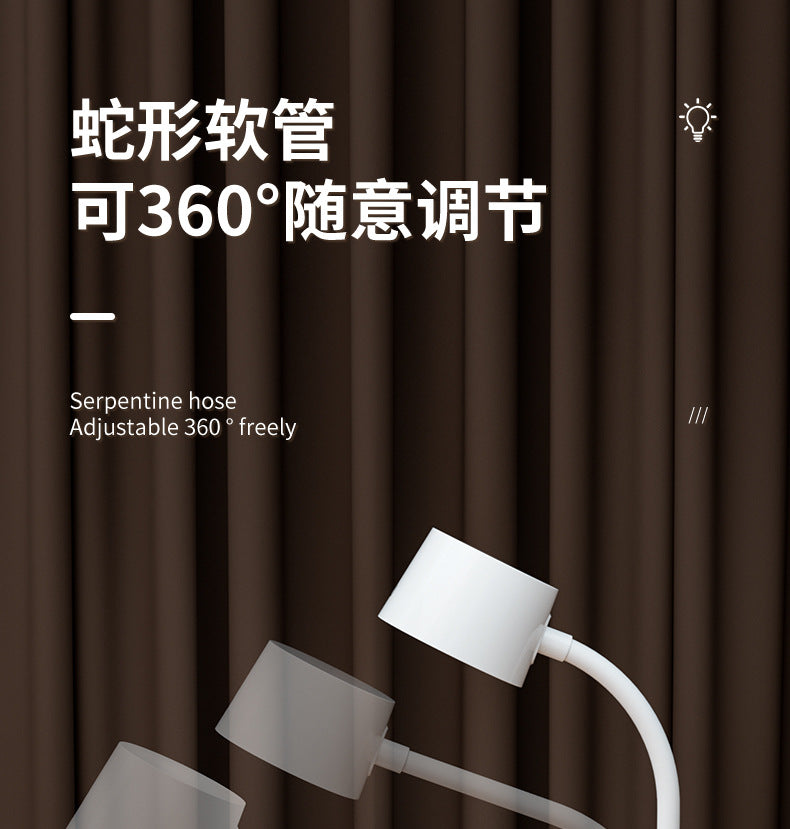 Customized Multifunctional Eye Protection Desk Lamp for Study, Smart Reading Lamp, Desktop Foldable Digital Display Time Study Lamp