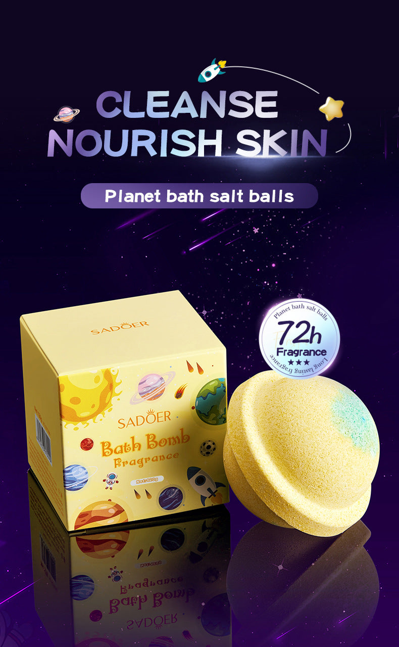 Full English Planet Bath Salt Ball120g SADOER Clean Fragrance Bath Ball  Wholesale