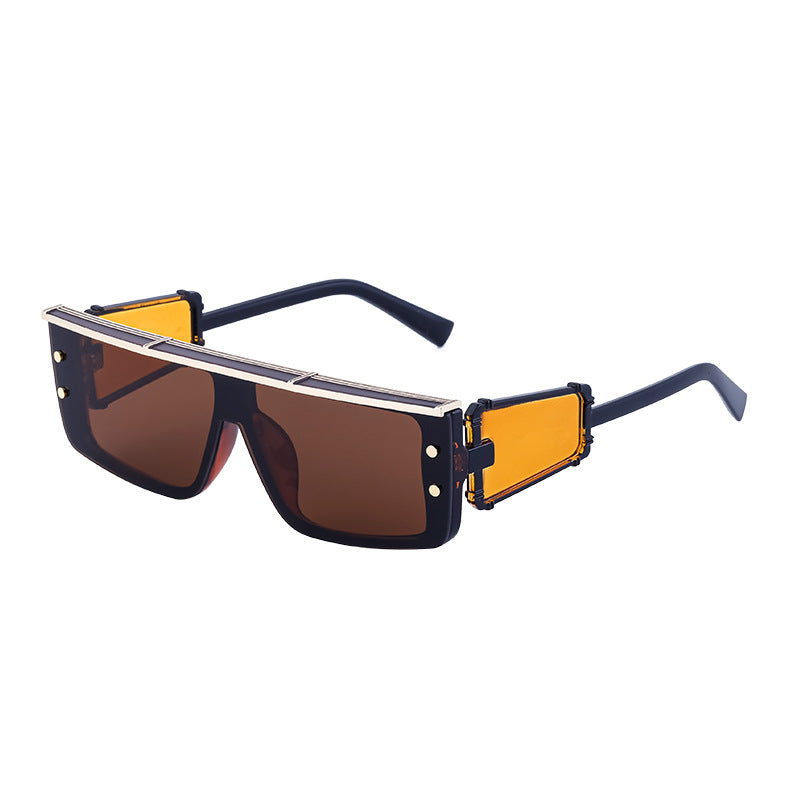 European and American Cyber Steampunk Square Frame Sunglasses for Men Trendy Y2K Wholesale Sunglasses and Eyeglasses sunglasses