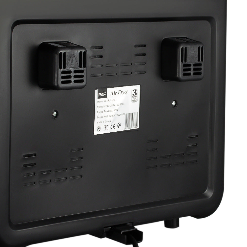 RAF European Standard Dual Compartment Large Capacity Multifunctional Dual Pot Dual Basket Air Fryer Smart Touchscreen Oil-Free