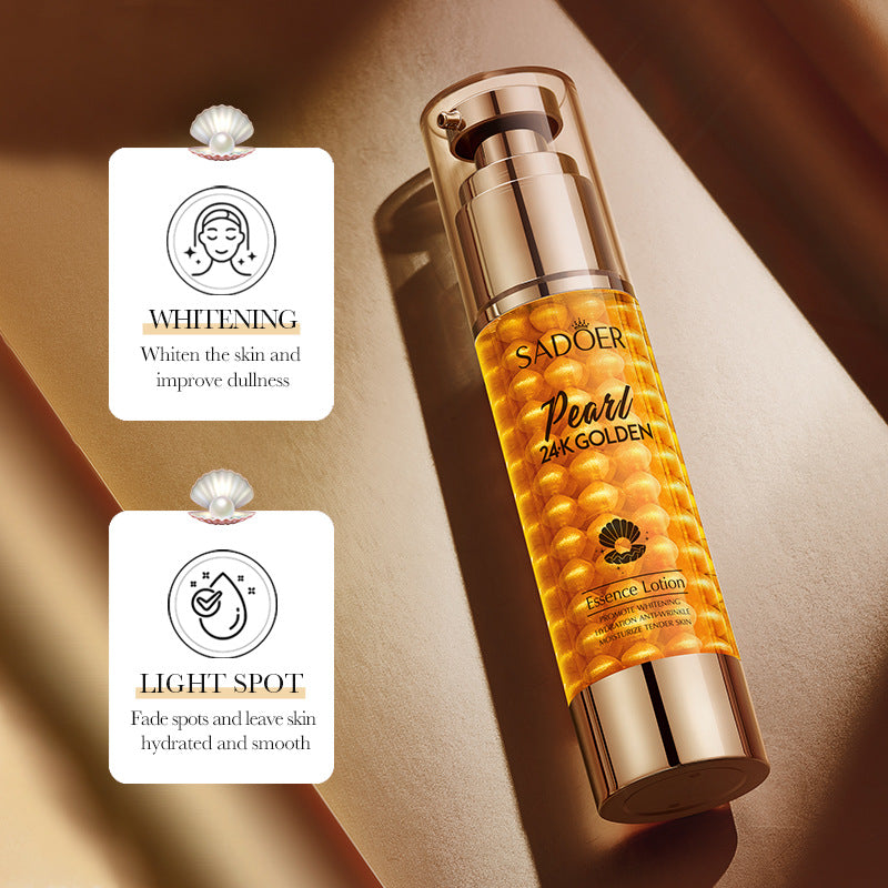 Full English24K Gold Collagen Pearl Essence Milk SADOER Moisturizing lotion  foreign trade wholesale