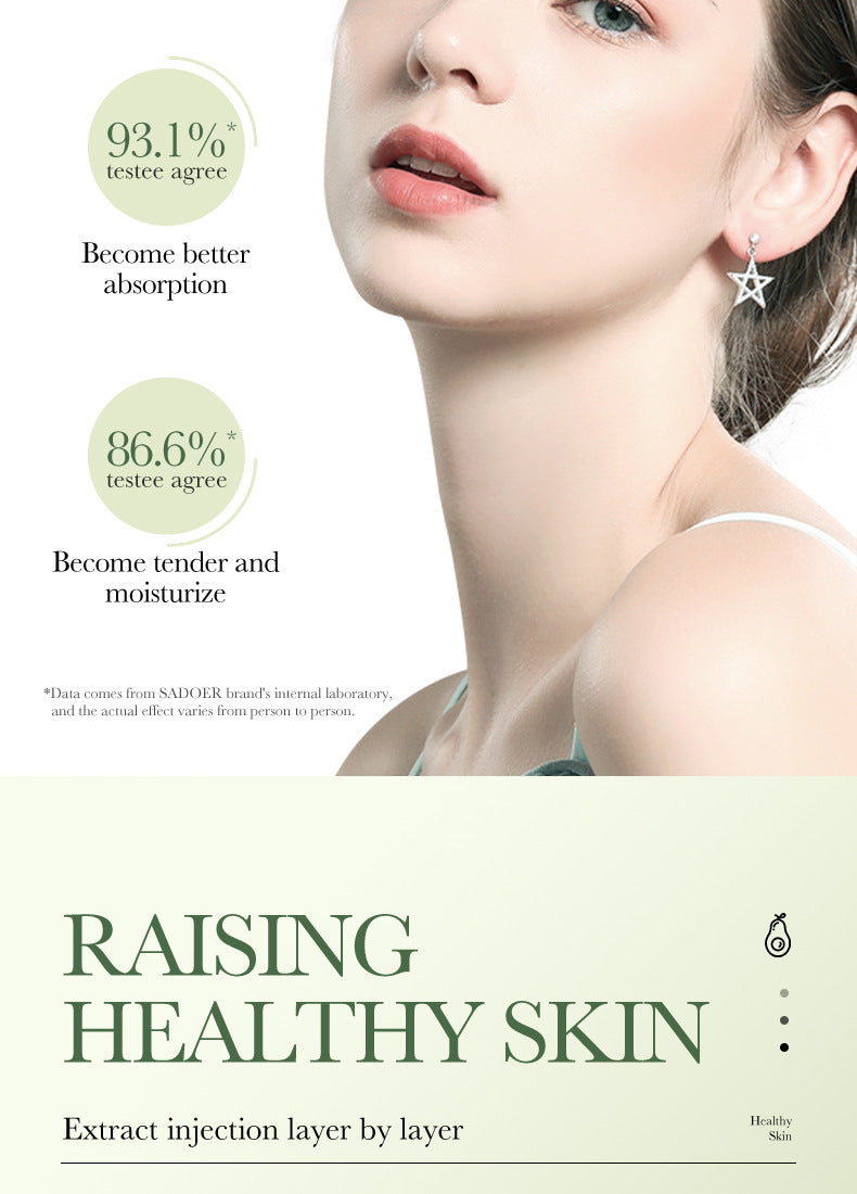 Full English Avocado Skincare Set SADOER Cleansing, moisturizing and moisturizing six-piece set  foreign trade wholesale