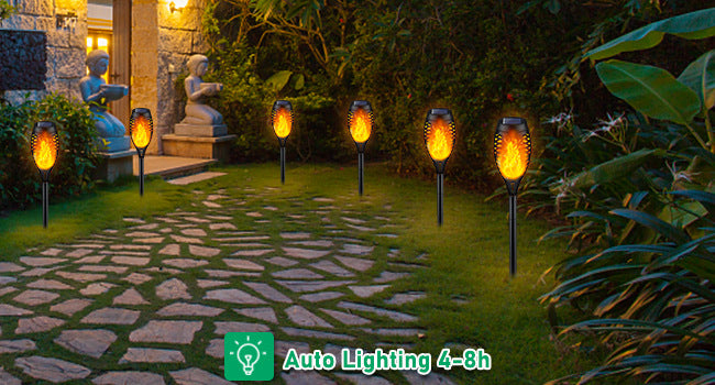 Popular96LED Solar Torch Light Outdoor Garden Flame Light51LED Lawn Garden Landscape Light