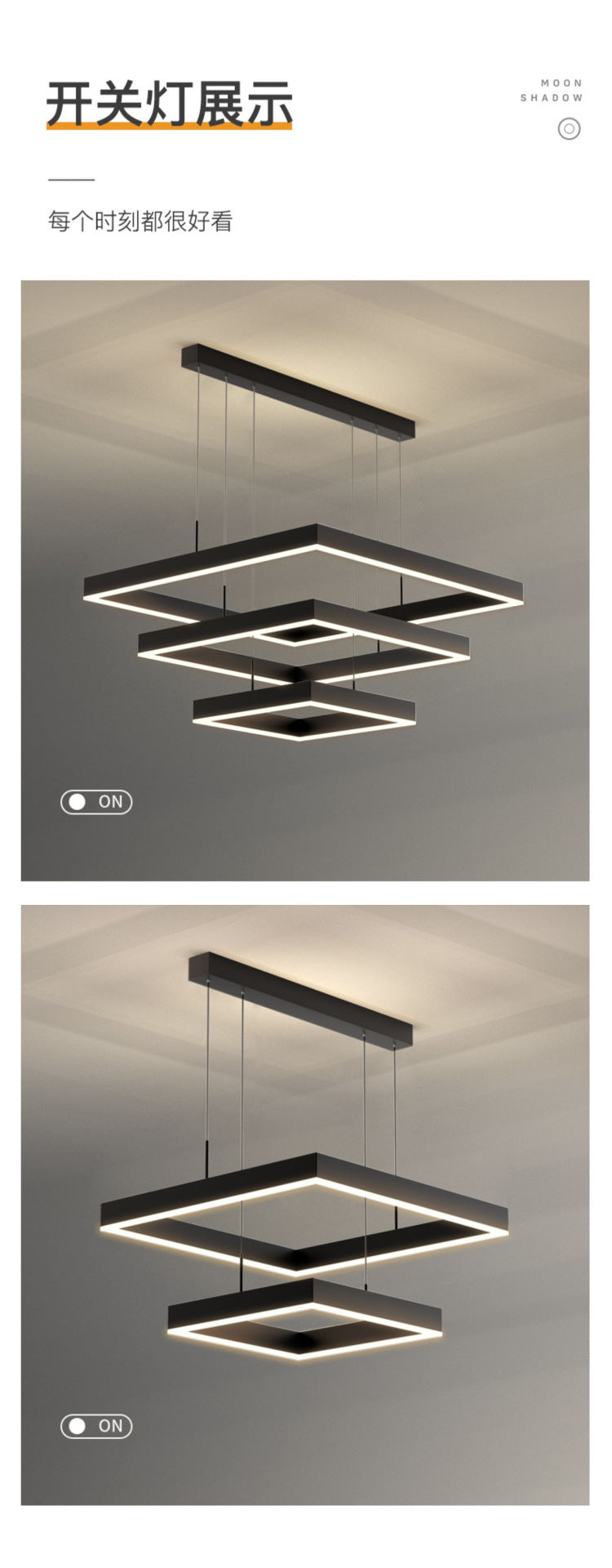 Living Room Chandelier Modern Simple Elegant Living Room Light Minimalist Bedroom Dining Room Light Nordic Style Square Living Room Main Light