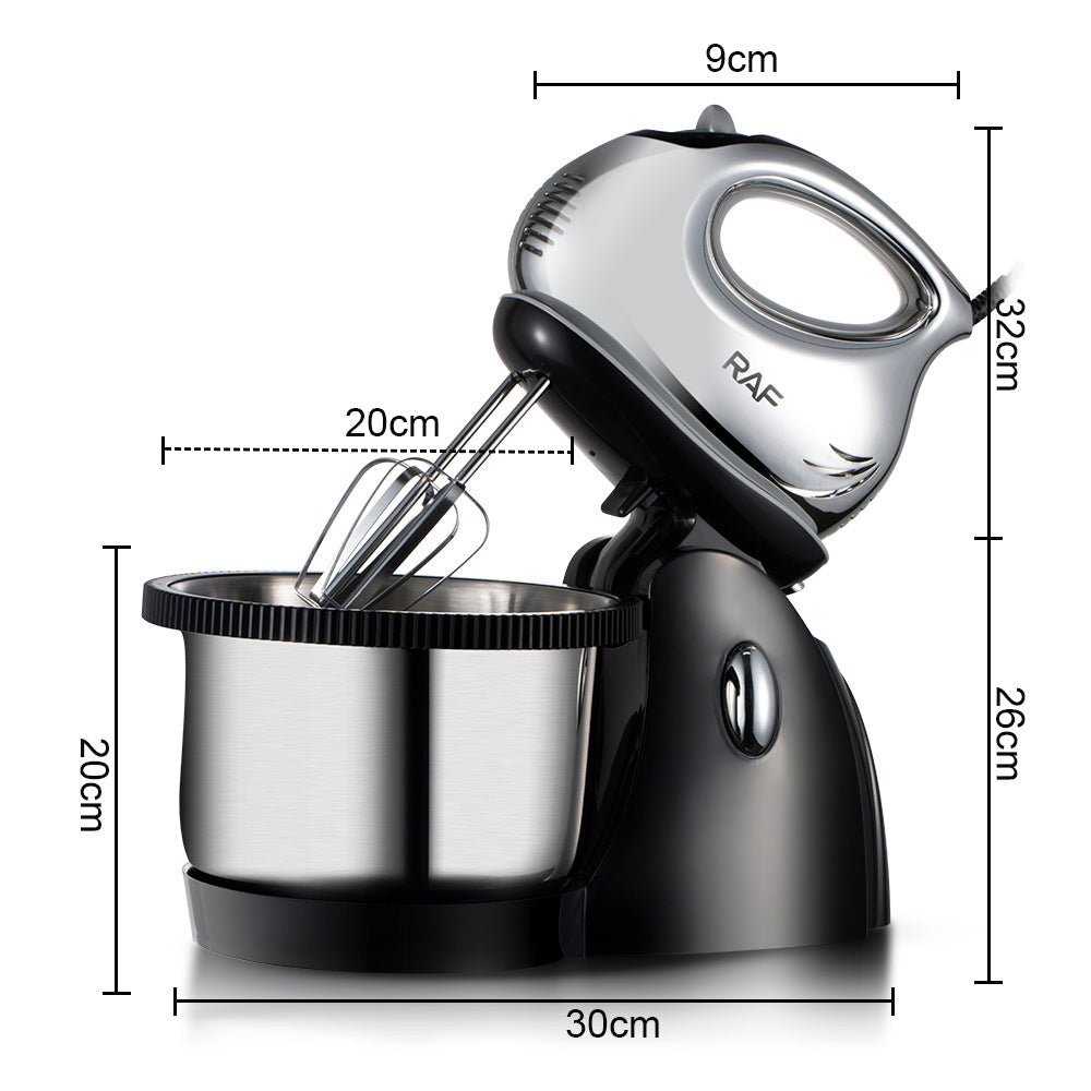 European Standard Multifunctional Household Electric Mini Egg Beater and Dough Mixer Food Processor RAF