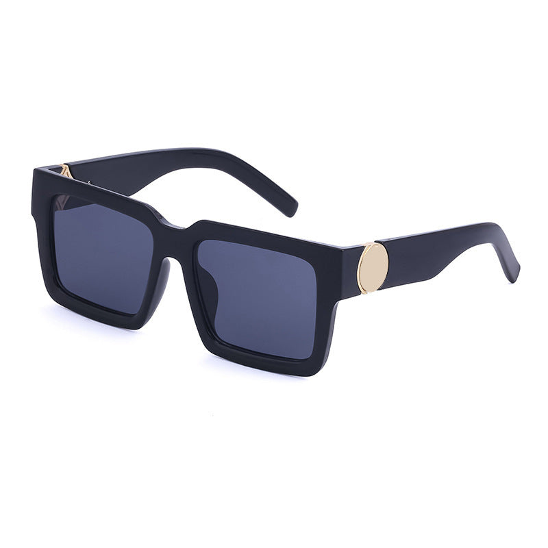 20252024 New Rich Man Sunglasses Men Trendy High-end Square Frame Sunglasses Men Glasses sunglass