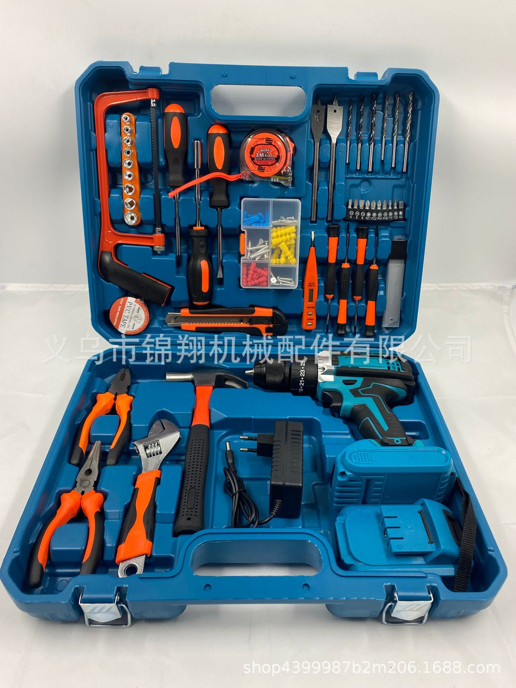 DW Hardware Tool Set Repair Tools Multi-Functional Electric Drill Impact Drill Electrician Complete Set