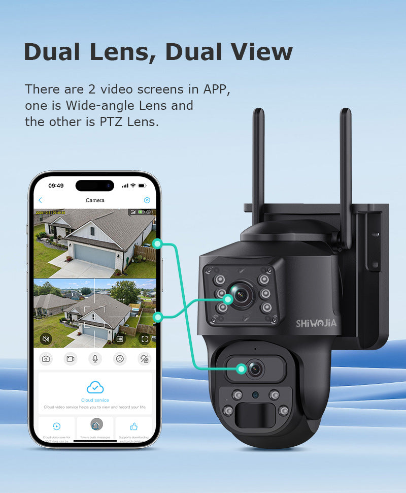 AOV 600Wan Solar Low Power Consumption Camera7*24Hourly Full Color Night Vision Low Frame Rate Long Video Surveillance