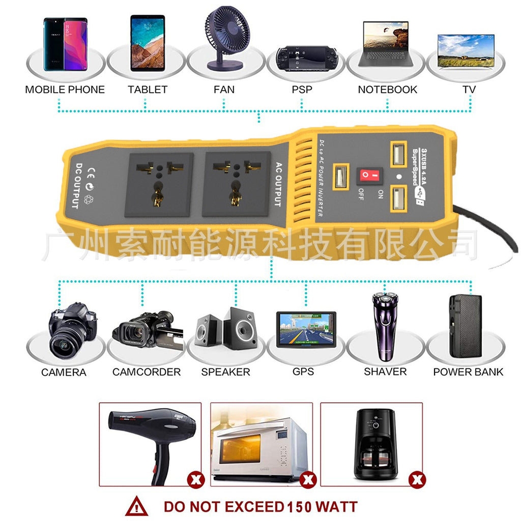 Factory Customization to Figure/Supplied materials/Custom Processing of Samples Vehicle Inverter200W 12V Turn110V220V