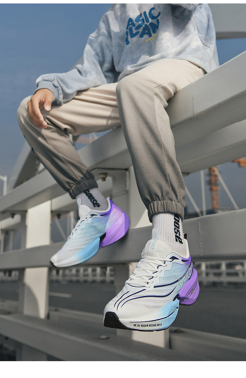 Red Rabbit8pro Carbon Plate Spring and Autumn Running Shoes for Big Kids, Racing Shock Absorption Sports Shoes for Men and Women, Couple's Versatile Casual Running Shoes