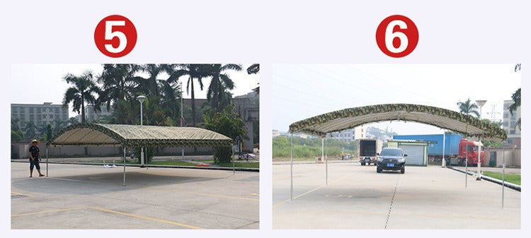 Outdoor Sunshade Shelter Sun Protection Waterproof Home Parking Shed Food Stall Rural Wedding Celebration Mobile Banquet Tent