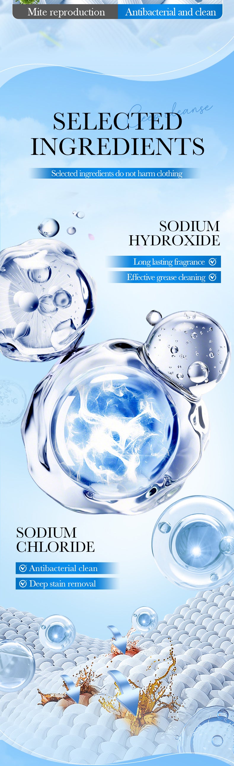 Cross-border Lavender Antibacterial Laundry Detergent500ml Fragrance Cleaning Clean Clothing Export Manufacturer Wholesale