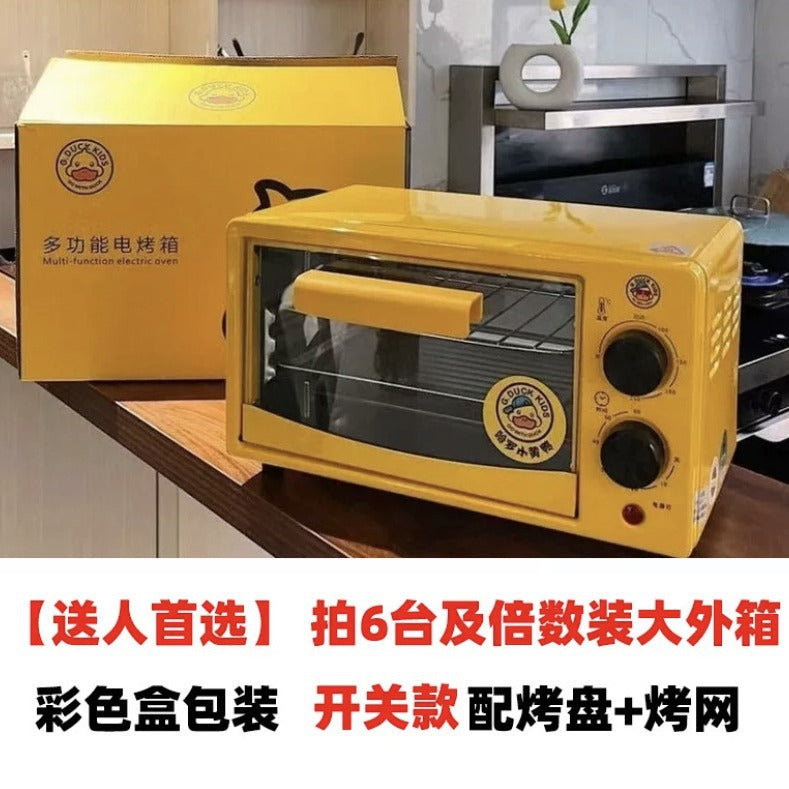 Little Yellow Duck Household Electric Oven Small Home Appliance Gift Wholesale Multifunctional Automatic Mini Steamer Oven12L Dropshipping Export D