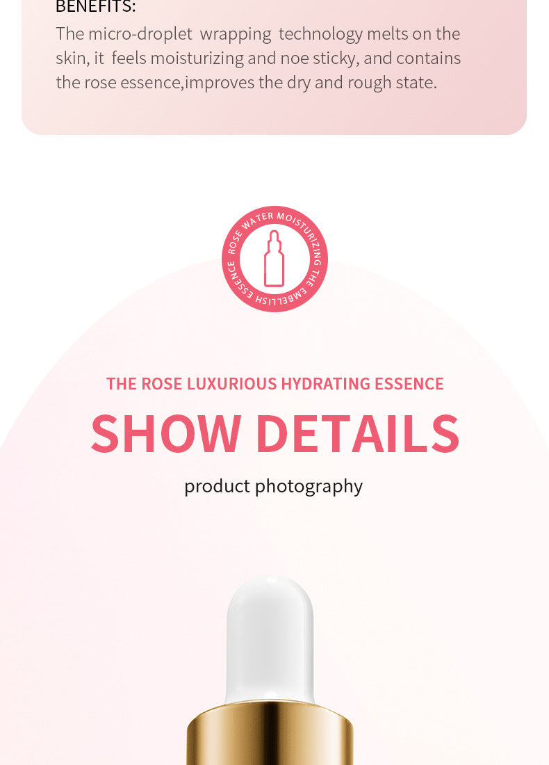 Full English Plant Essence Serum SADOER Aloe Vera Rose Chamomile Hydrating Moisturizing  Foreign Trade Wholesale