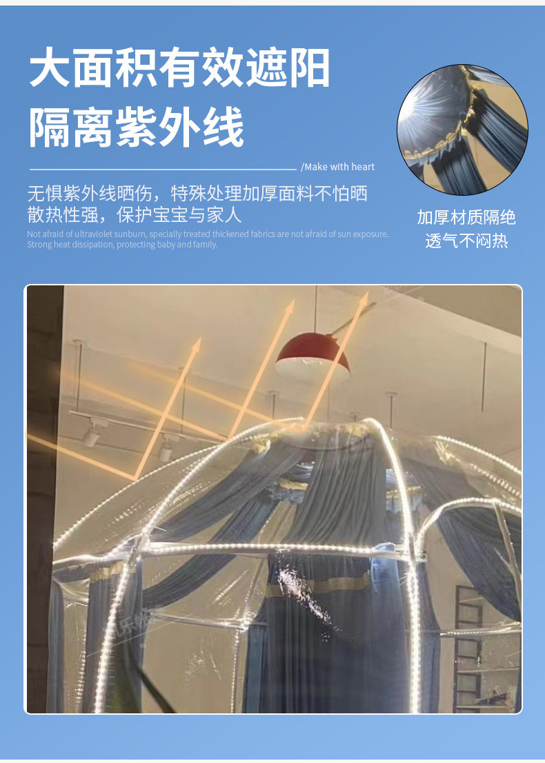 Factory Customization PC Starry Sky Room Bubble House Dining Homestay Transparent Spherical Tent Mongolian Yurt Tent Farmhouse
