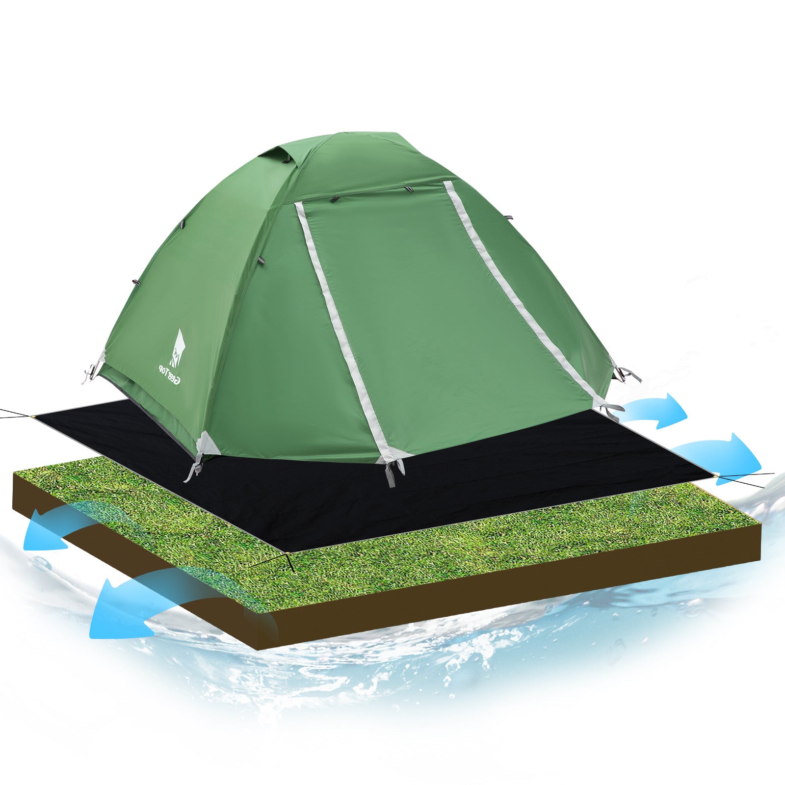 Ground Mat Picnic Mat Outdoor Tent Mat Camping Moisture-Proof Mat pe Tent3-4Thickened Waterproof Floor Mat