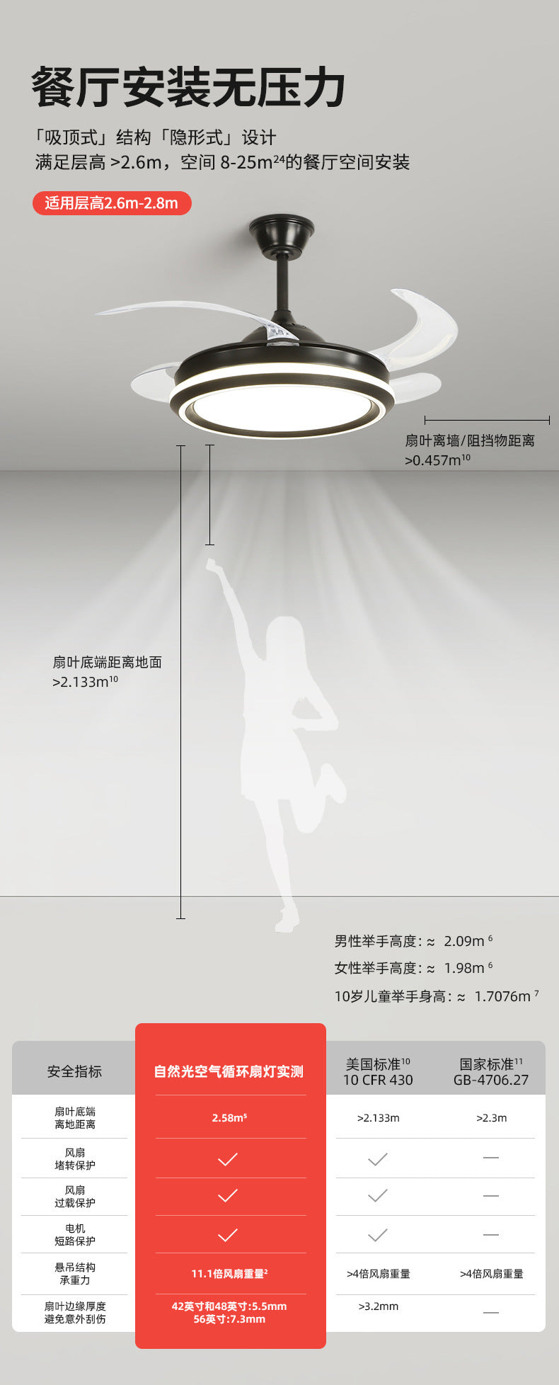 2025New Modern Minimalist Ceiling Fan Light Living Room With Electric Fan Chandelier Dining Room Bedroom421-inch Invisible Fan Light