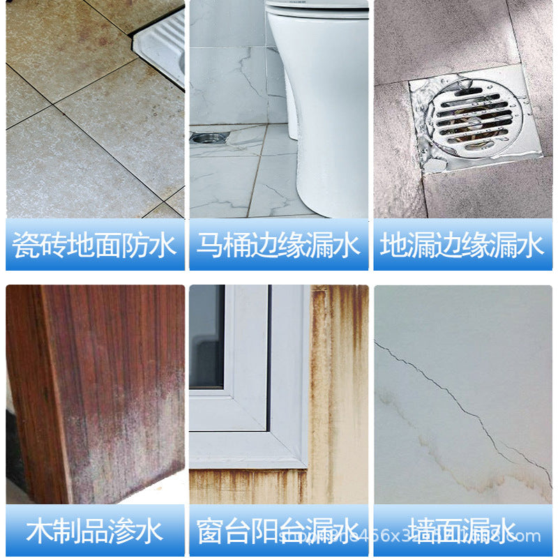 Manufacturer Transparent Waterproof Glue Exterior Wall Window Sill Leak Repair Coating Bathroom Tile Leak Sealant Bathroom No-Brick Waterproof Agent
