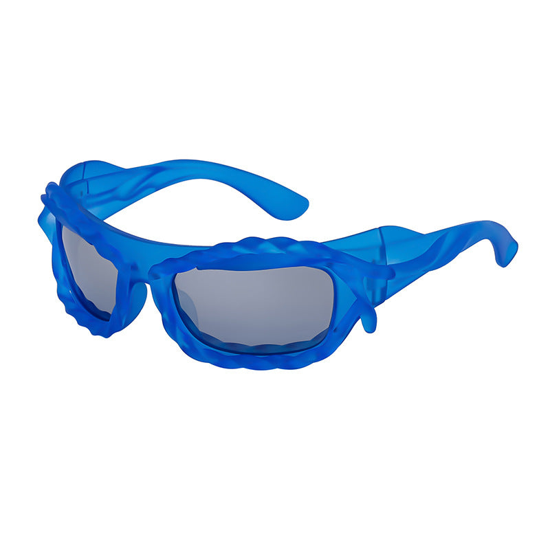 New Y2K Irregular Sunglasses for Women, Cycling Lace Sunglasses, Women's European and American Style Performance Glasses sunglasses