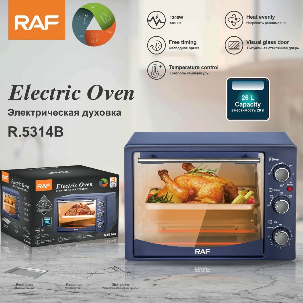 RAF Exclusive Supply Electric Oven26L Large Capacity Top and Bottom Heating Home Use Smart Oven